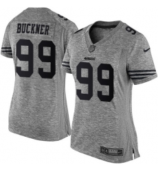 Women's Nike San Francisco 49ers #99 DeForest Buckner Limited Gray Gridiron NFL Jersey