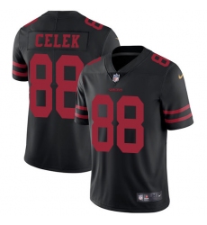 Youth Nike San Francisco 49ers #88 Garrett Celek Black Vapor Untouchable Limited Player NFL Jersey