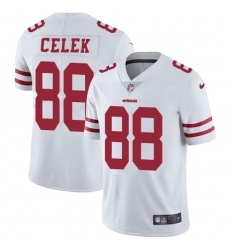 Youth Nike San Francisco 49ers #88 Garrett Celek Elite White NFL Jersey