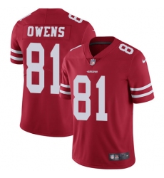 Youth Nike San Francisco 49ers #81 Terrell Owens Elite Red Team Color NFL Jersey