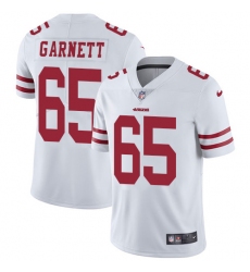 Youth Nike San Francisco 49ers #65 Joshua Garnett White Vapor Untouchable Limited Player NFL Jersey