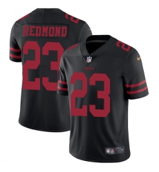 Youth Nike San Francisco 49ers #23 Will Redmond Elite Black Alternate NFL Jersey