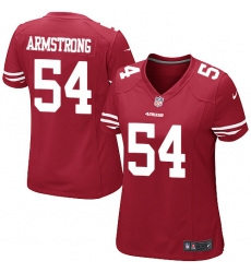 Women's Nike San Francisco 49ers #54 Ray-Ray Armstrong Game Red Team Color NFL Jersey