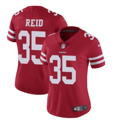 Women's Nike San Francisco 49ers #35 Eric Reid Elite Red Team Color NFL Jersey