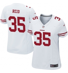 Women's Nike San Francisco 49ers #35 Eric Reid Game White NFL Jersey