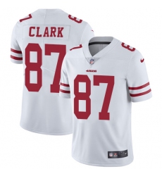 Men's Nike San Francisco 49ers #87 Dwight Clark White Vapor Untouchable Limited Player NFL Jersey