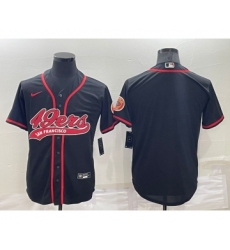 Men's San Francisco 49ers Blank Black Stitched MLB Cool Base Nike Baseball Jersey