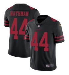 Youth Nike San Francisco 49ers #44 Tom Rathman Elite Black NFL Jersey