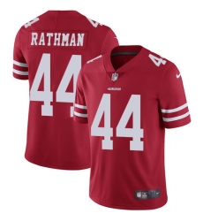 Youth Nike San Francisco 49ers #44 Tom Rathman Elite Red Team Color NFL Jersey