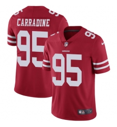 Youth Nike San Francisco 49ers #95 Cornellius Carradine Elite Red Team Color NFL Jersey