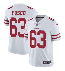Youth Nike San Francisco 49ers #63 Brandon Fusco White Vapor Untouchable Limited Player NFL Jersey