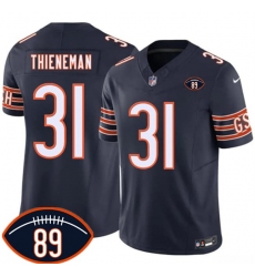 Men's Chicago Bears #31 Dillon Thieneman Navy 2026 F.U.S.E. With Mike Ditka 89 Vapor Untouchable Limited Football Stitched Jersey