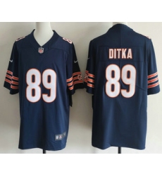 Men's Chicago Bears #89 Mike Ditka Limited Navy Vapor Jersey