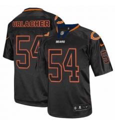 Men's Nike Chicago Bears #54 Brian Urlacher Elite Lights Out Black NFL Jersey