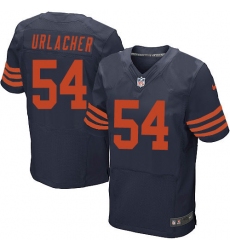 Men's Nike Chicago Bears #54 Brian Urlacher Elite Navy Blue Alternate NFL Jersey