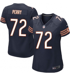 Women's Nike Chicago Bears #72 William Perry Game Navy Blue Team Color NFL Jersey