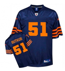 Reebok Chicago Bears #51 Dick Butkus Blue/Orange 1940s Replica Throwback NFL Jersey