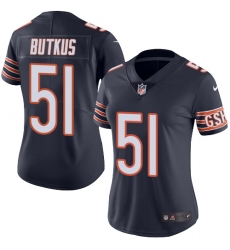 Women's Nike Chicago Bears #51 Dick Butkus Elite Navy Blue Team Color NFL Jersey