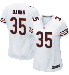 Women's Nike Chicago Bears #35 Johnthan Banks Game White NFL Jersey