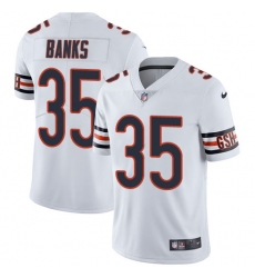 Youth Nike Chicago Bears #35 Johnthan Banks Elite White NFL Jersey