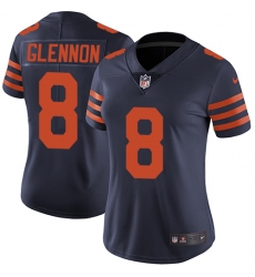 Women's Nike Chicago Bears #8 Mike Glennon Elite Navy Blue Alternate NFL Jersey