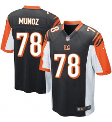 Men's Nike Cincinnati Bengals #78 Anthony Munoz Game Black Team Color NFL Jersey