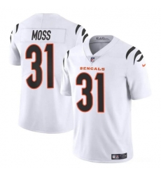 Men's Cincinnati Bengals #31 Zack Moss White Vapor Untouchable Limited Stitched Jersey
