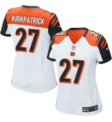 Women's Nike Cincinnati Bengals #27 Dre Kirkpatrick Game White NFL Jersey