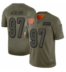 Youth Cincinnati Bengals #97 Geno Atkins Limited Camo 2019 Salute to Service Football Jersey