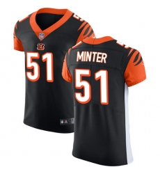 Men's Nike Cincinnati Bengals #51 Kevin Minter Black Team Color Vapor Untouchable Elite Player NFL Jersey