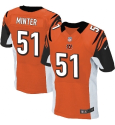 Men's Nike Cincinnati Bengals #51 Kevin Minter Elite Orange Alternate NFL Jersey