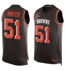 Men's Nike Cincinnati Bengals #51 Kevin Minter Limited Black Player Name & Number Tank Top NFL Jersey
