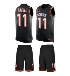 Men's Nike Cincinnati Bengals #11 Brandon LaFell Limited Black Tank Top Suit NFL Jersey