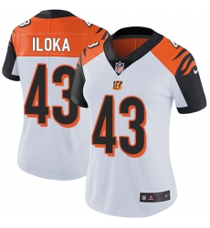 Women's Nike Cincinnati Bengals #43 George Iloka Elite White NFL Jersey