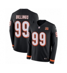Men's Nike Cincinnati Bengals #99 Andrew Billings Limited Black Therma Long Sleeve NFL Jersey