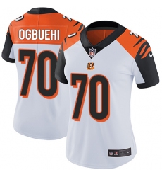 Women's Nike Cincinnati Bengals #70 Cedric Ogbuehi Elite White NFL Jersey