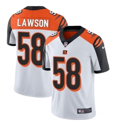 Youth Nike Cincinnati Bengals #58 Carl Lawson Elite White NFL Jersey