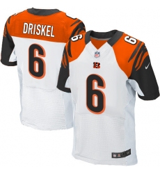 Men's Nike Cincinnati Bengals #6 Jeff Driskel Elite White NFL Jersey