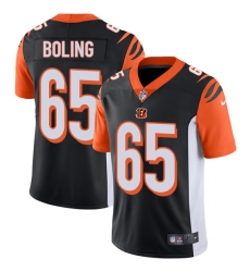 Youth Nike Cincinnati Bengals #65 Clint Boling Elite Black Team Color NFL Jersey
