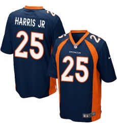 Men's Nike Denver Broncos #25 Chris Harris Jr Game Navy Blue Alternate NFL Jersey