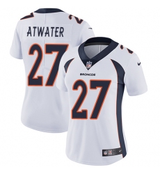 Women's Nike Denver Broncos #27 Steve Atwater Elite White NFL Jersey