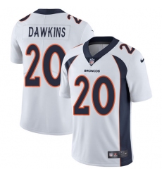 Youth Nike Denver Broncos #20 Brian Dawkins Elite White NFL Jersey