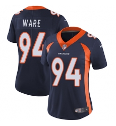 Women's Nike Denver Broncos #94 DeMarcus Ware Elite Navy Blue Alternate NFL Jersey