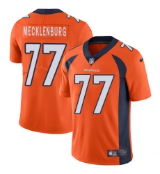 Youth Nike Denver Broncos #77 Karl Mecklenburg Elite Orange Team Color NFL Jersey
