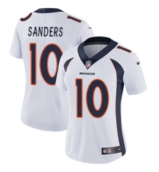 Women's Nike Denver Broncos #10 Emmanuel Sanders Elite White NFL Jersey