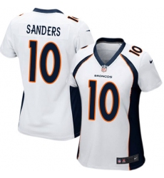 Women's Nike Denver Broncos #10 Emmanuel Sanders Game White NFL Jersey