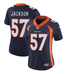 Women's Nike Denver Broncos #57 Tom Jackson Elite Navy Blue Alternate NFL Jersey
