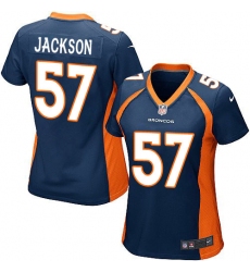 Women's Nike Denver Broncos #57 Tom Jackson Game Navy Blue Alternate NFL Jersey