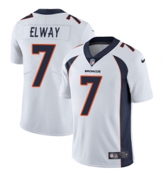 Youth Nike Denver Broncos #7 John Elway Elite White NFL Jersey