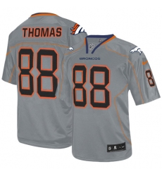 Men's Nike Denver Broncos #88 Demaryius Thomas Elite Lights Out Grey NFL Jersey